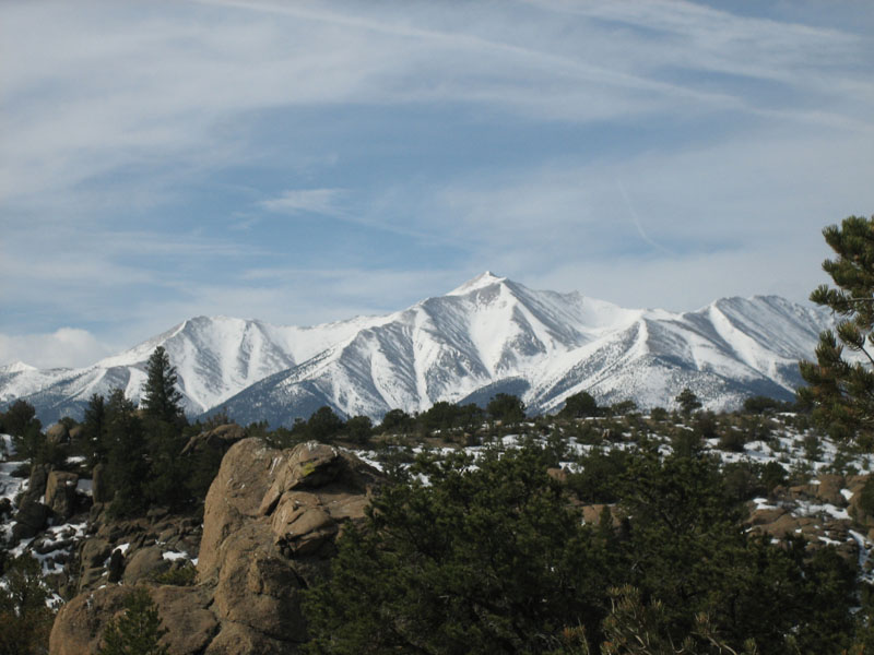A picture of Mount Princeton near Buena Vista, Colorado